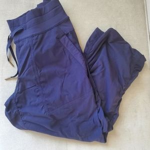Lululemon Beyond the Studio Crop in true navy, size 4 pants